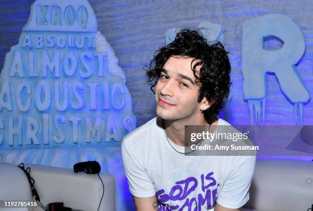 Matthew Healy of The 1975 attends KROQ Absolut Almost Acoustic Christmas 2019 at Honda Center on December 8, 2019 in Anaheim, California.