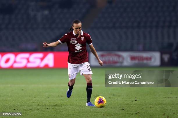Diego Laxalt of Torino FC in action during the Coppa Italia match between Torino Fc and Genoa Cfc. Torino Fc wins 6-4 over Genoa Cfc after penalty...
