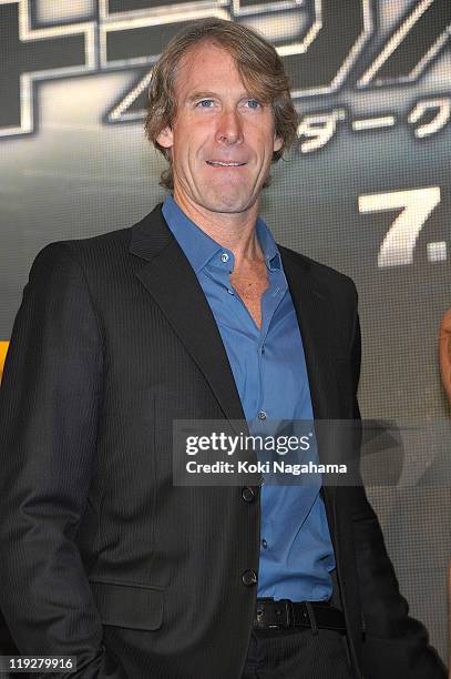 Michael Bay attends the "Transformers: Dark of the Moon" press conference at the St. Regis Hotel Osaka on July 16, 2011 in Osaka, Japan. The film...