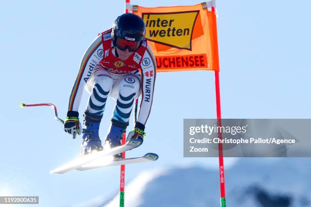 Veronique Hronek of Germany in action during the Audi FIS Alpine Ski World Cup Women's Downhill Training on January 10, 2020 in Zauchensee Austria.
