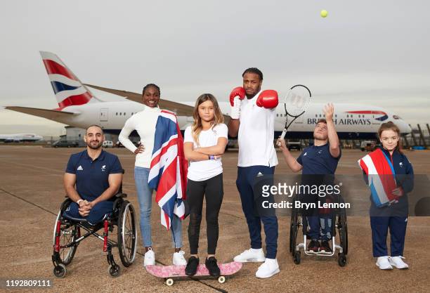 British Paralympic powerlifter Ali Jawad, World champion sprinter Dina Asher-Smith, Skateboarder Sky Brown, British Boxer Cheavon Clarke, Double...