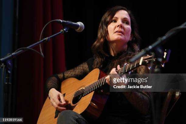 Lori McKenna performs during the CMA songwriters series presented by U.S. Bank at Aladdin Theater on December 08, 2019 in Portland, Oregon.