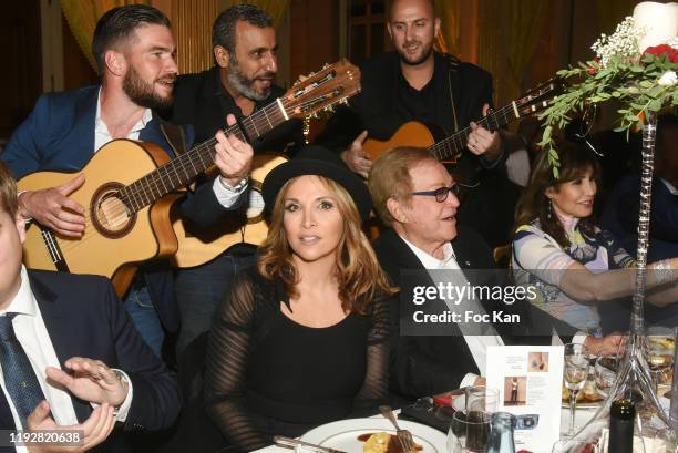 Guest, singer Helene Segara , Orlando and Maria Ruspoli attend the 43rd "Best Awards" Edition At Cercle Interallie on December 08, 2019 in Paris,...