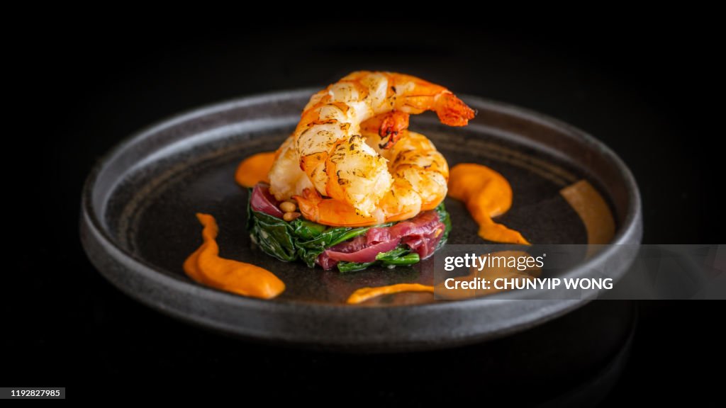 Seared King Prawn