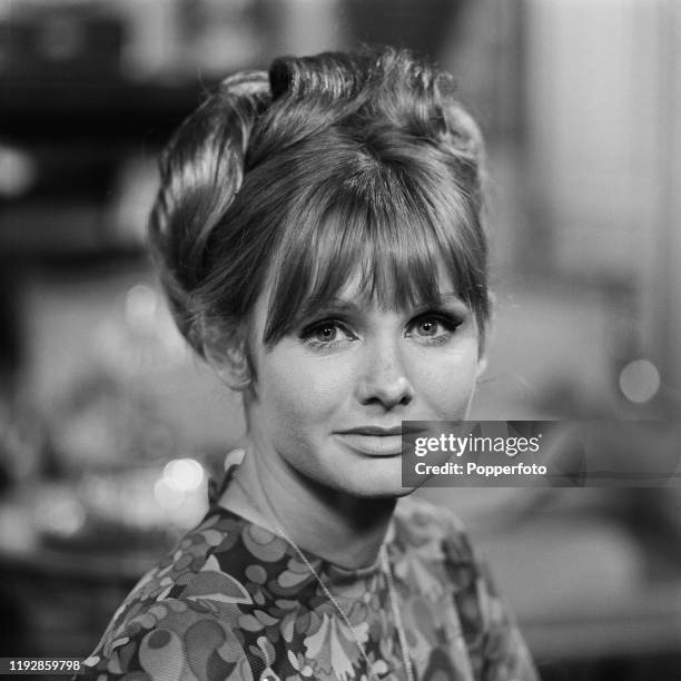 English actress Jennie Linden plays the character of Virginia during filming of the Associated-Rediffusion Television drama series 'Half Hour Story -...