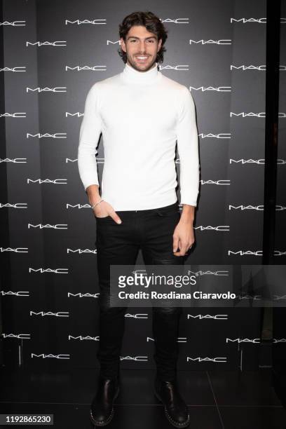 Ignazio Moser attends the presentation of Holiday MAC Starring You Collection at MAC Pro Store on December 06, 2019 in Milan, Italy.