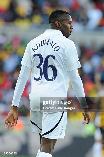 Bongani Khumalo of Tottenham during the 2011 Vodacom Challenge match between Kaizer Chiefs and Tottenham Hotspur at Peter Mokaba Stadium on July 16,...