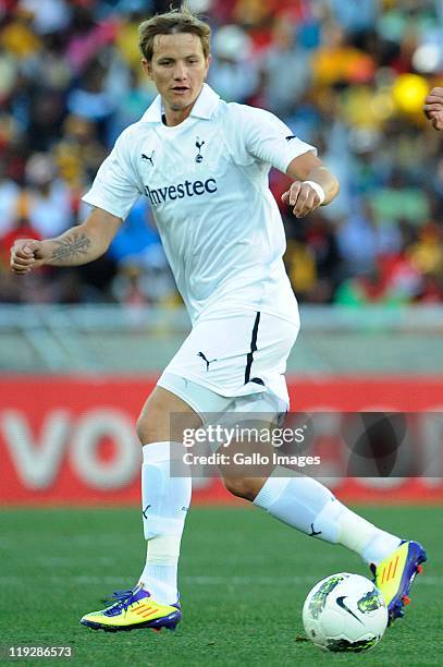 Roman Pavlyuchenko of Tottenham during the 2011 Vodacom Challenge match between Kaizer Chiefs and Tottenham Hotspur at Peter Mokaba Stadium on July...