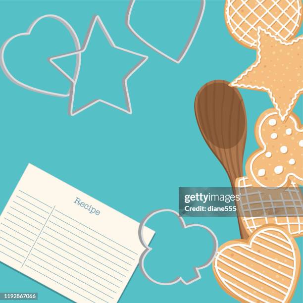 ilustraciones, imágenes clip art, dibujos animados e iconos de stock de horneado de galletas de arriba - molde cortador de galletas