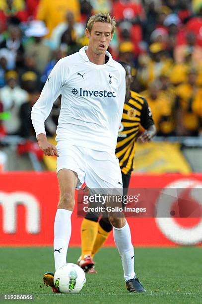 Peter Crouch of Tottenham during the 2011 Vodacom Challenge match between Kaizer Chiefs and Tottenham Hotspur at Peter Mokaba Stadium on July 16,...