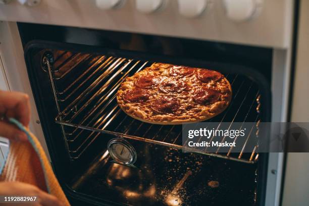 https://media.gettyimages.com/id/1192882967/photo/high-angle-view-of-cropped-hand-with-napkin-by-pizza-baking-in-oven-at-home.jpg?s=612x612&w=gi&k=20&c=pYLWRzmh1ZSfGUNsjmswXcwtt3-pKCvbs8sLXJcUZQY=