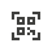 QR code icon. Vector illustration in flat design