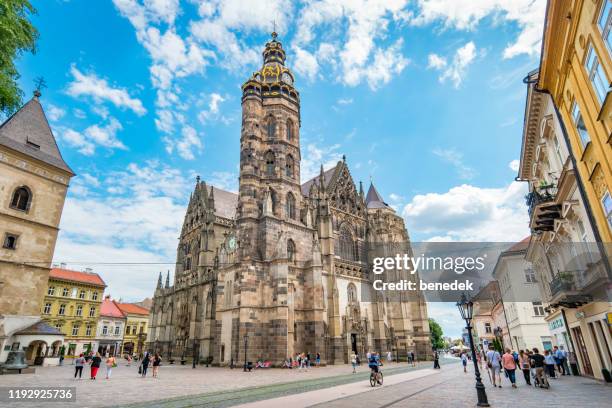 st elisabeth cathedral in kosice slovakia - kosice imagens e fotografias de stock