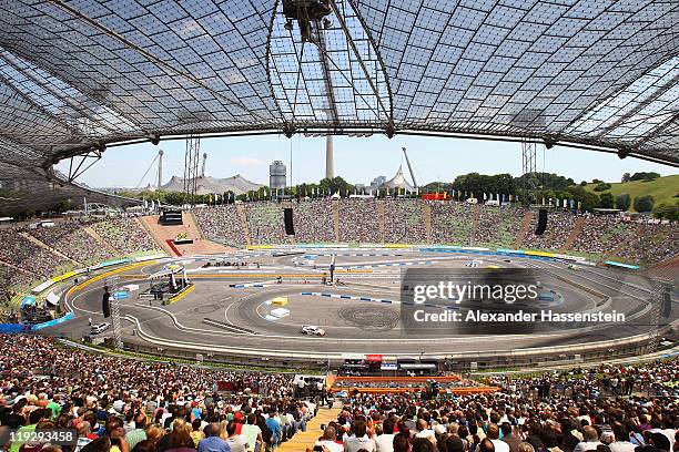 General view during the final round at Olympiastadion on July 17, 2011 in Munich, Germany.