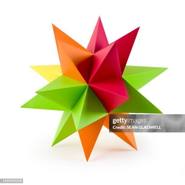 origami star - origami stock pictures, royalty-free photos & images