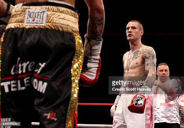 Ricky Burns prior to the WBO World Super Feather-Weight Championship bout with Nicky Cook at Echo Arena on July 16, 2011 in Liverpool, England.
