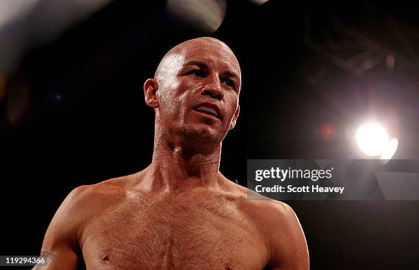 Nicky Cook prior to the WBO World Super Feather-Weight Championship bout with Ricky Burns at Echo Arena on July 16, 2011 in Liverpool, England.