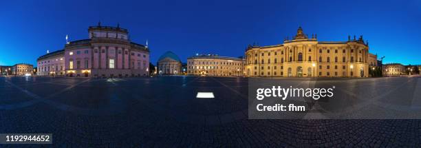 bebelplatz berlin panorama (berlin, germany) - berlin cathedral stock-fotos und bilder