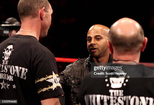 Boxing manager David Coldwell during the WBO Intercontinental Welterweight Championship bout between Frankie Gavin and Curtis Woodhouse at Echo Arena...