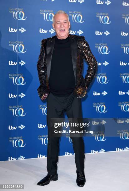 Michael Barrymore attends the Dancing On Ice 2019 photocall at the Dancing On Ice Studio, ITV Studios, Old Bovingdon Airfield on December 09, 2019 in...