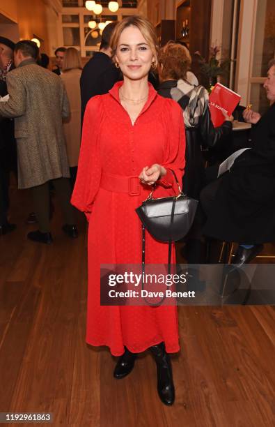 Kara Tointon attends the press night pre-show reception for "La Boheme" at The Royal Opera House on January 10, 2020 in London, England.
