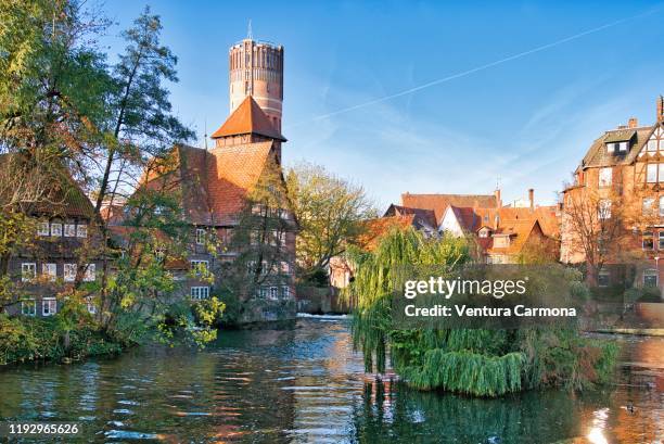 lüneburg water tower, germany - lüneburg stock pictures, royalty-free photos & images