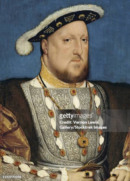 Vintage English history painting of Henry VIII of England.
