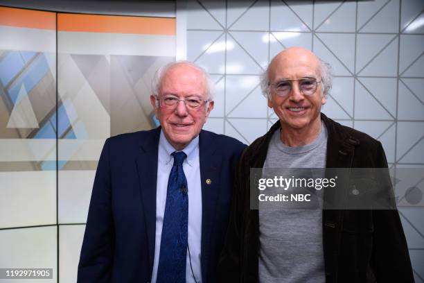 Bernie Sanders and Larry David on Friday, January 10, 2020 --