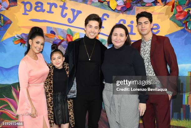 The cast of "Party of Five" celebrated the premiere in New York City. EMILY TOSTA, ELLE PARIS LEGASPI, BRANDON LARRACUENTE, AMY LIPPMAN , NIKO...