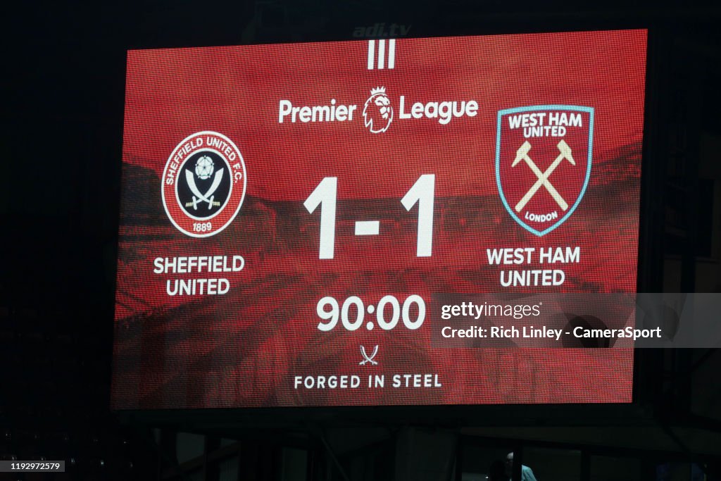 Sheffield United v West Ham United - Premier League
