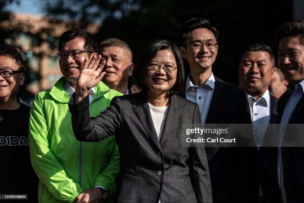President Tsai Ing-wen Casts Vote in Taiwanese Election