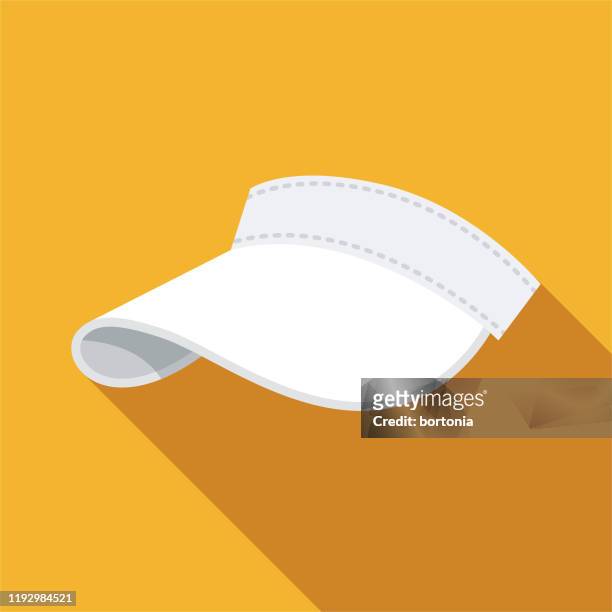 tennis visor icon - sun visor stock illustrations