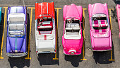 Havana , Cuba. Colorful Cars.