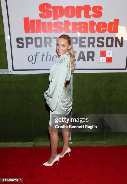 Camille Kostek attends the Sports Illustrated Sportsperson Of The Year 2019 at The Ziegfeld Ballroom on December 09, 2019 in New York City.