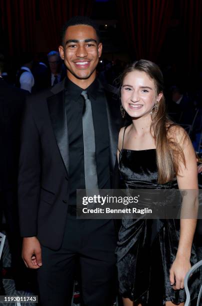 Award Recipients Bryce Young and Ally Sentnor attend the Sports Illustrated Sportsperson Of The Year 2019 at The Ziegfeld Ballroom on December 09,...