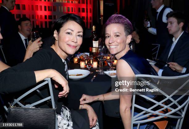 Ann Curry and Megan Rapinoe attend the Sports Illustrated Sportsperson Of The Year 2019 at The Ziegfeld Ballroom on December 09, 2019 in New York...