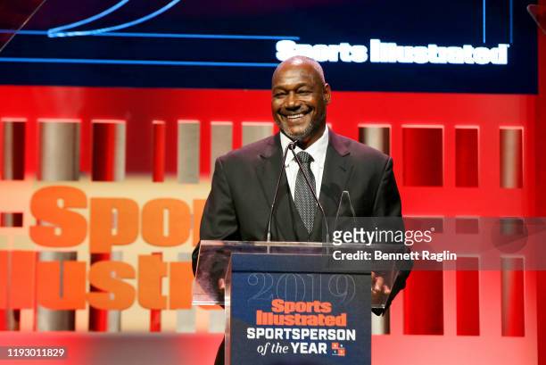 Derrick Brooks attends the Sports Illustrated Sportsperson Of The Year 2019 at The Ziegfeld Ballroom on December 09, 2019 in New York City.