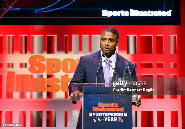 Warrick Dunn attends the Sports Illustrated Sportsperson Of The Year 2019 at The Ziegfeld Ballroom on December 09, 2019 in New York City.