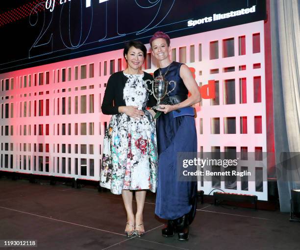 Ann Curry and Sports Illustrated Sportsperson of the Year Award Winner Megan Rapinoe speaks onstage during the Sports Illustrated Sportsperson Of The...