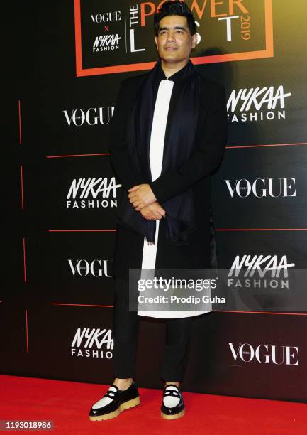 Manish Malhotra attends the "The Powerlist" by Nykaa Fashion and Vogue India on December 09,2019 in Mumbai, India