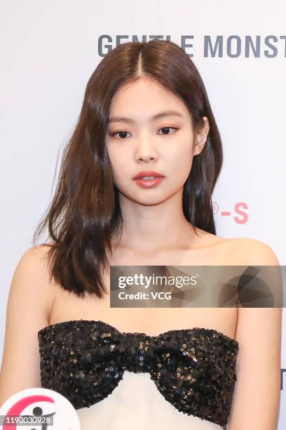 Singer Jennie Kim of South Korean girl group Blackpink attends Gentle Monster x Nudake event on December 10, 2019 in Beijing, China.