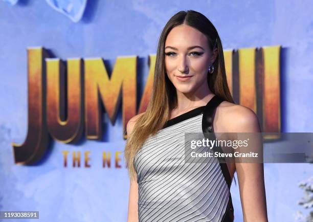 Ava Michelle arrives at the Premiere Of Sony Pictures' "Jumanji: The Next Level" on December 09, 2019 in Hollywood, California.