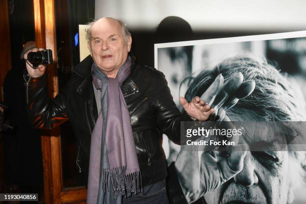 Actor Jean Francois Stevenin attends the Tribute to "Jean Pierre Mocky 70 ans de Cinéma" at Les Deux Magots on December 09, 2019 in Paris, France.