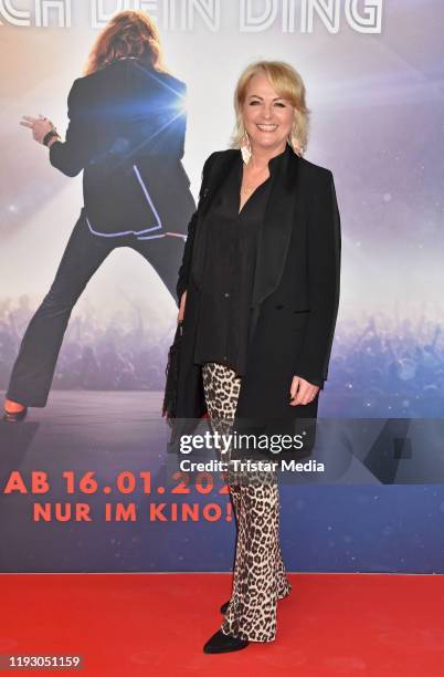 Ulla Kock am Brink attends the "Lindenberg! Mach Dein Ding" red carpet photo call at Kino International on January 10, 2020 in Berlin, Germany.