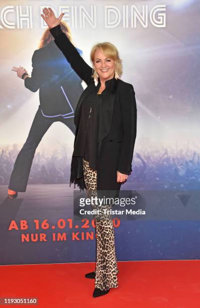 Ulla Kock am Brink attends the "Lindenberg! Mach Dein Ding" red carpet photo call at Kino International on January 10, 2020 in Berlin, Germany.