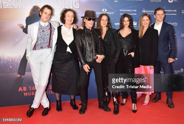 Jan Buelow, Hermine Huntgeburth, Jeanette Hain, Ruby O. Fee, Julia Jentsch and Max von der Groeben attend the "Lindenberg! Mach Dein Ding" red carpet...