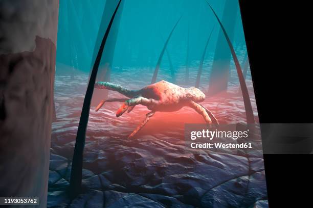 three dimensional render of mite crawling between hair on human skin - hair macro stock illustrations
