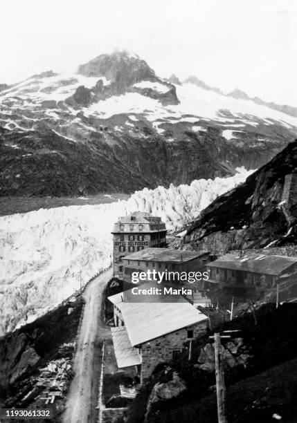 Hotel Belvedere . Furka Pass. Switzerland. 1908.