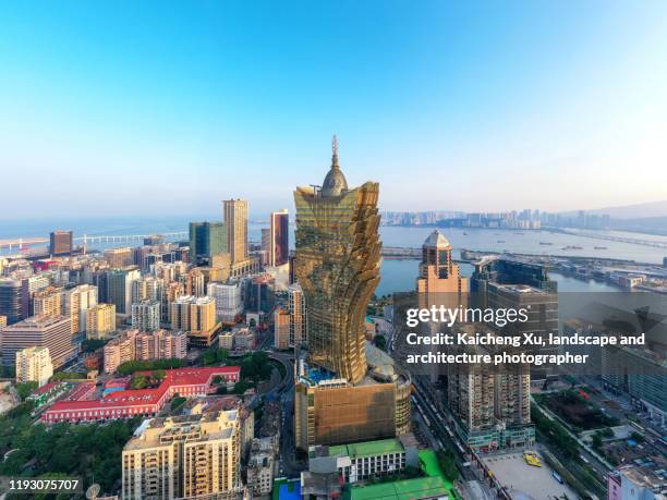 macau skyline - macao fotografías e imágenes de stock