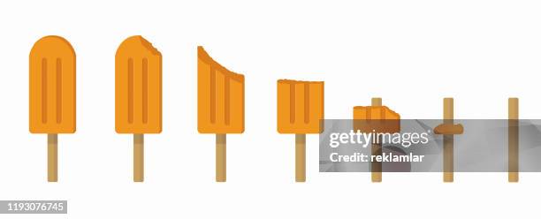 eis-ikonen, popsicle, eis und eis-set. - frozen drink stock-grafiken, -clipart, -cartoons und -symbole